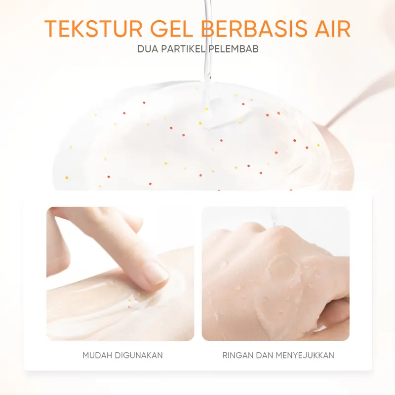 【Set Perawatan Kulit 2pcs】 Orange Enzymes Exfoliating Brightening peeling Gel 50g + Sea Buckthorn Gluta Whitening Lazy Cream 30g 3