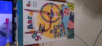 Product Review of [LIVE ONLY] Oh!Some Mainan Brick Balok Susun Anak DlY(560pcs) Bahan ABS Kuat Tahan Lama/DlY fun smallsquare granule Kotak Toys from r**🥀 1