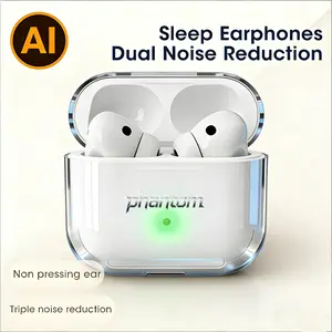 【2026 New】Eikelk Hsz Phantom S6 Pro TWS Earphone AI Percakapan & Translator, Waterproof Deep, Baterai Ekstra Panjang, Bass Boost, 3D Surround, ANC Pintar – Untuk Game, Call, Musik, Olahraga, Penerjemah Travel Multibahasa