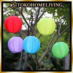 THL Lampion Kain Polos Lampion Warna Warni Lampion Dekorasi Pesta Acara Perayaan Special R1198