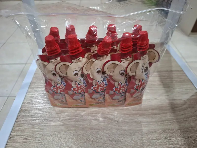 Kiokio Minuman Jelly Leci – Markisa, Stroberi – Kiwi, Mangga – Persik, Raspbery – Semangka HALAL 70ml Food Jeli Makanan Pudding Manis Strawberry Puding Susu 7