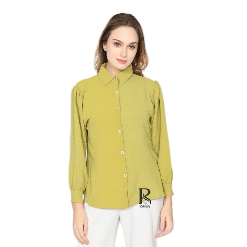 RANIASTYLE KEMEJA BASIC MODEL TRENDY KRINCLEHOMEDRESS Rayon dasterkekinian Wanita 0