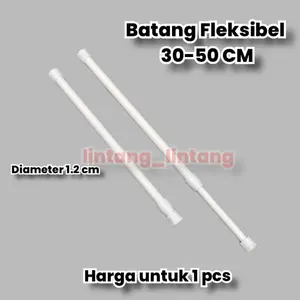tiang fleksibel 30-50cm/tiang gorden fleksibel/tiang penyekat ruangan/tiang kamar mandi/tongkat gorden/ tongkat ajaib/tongkat fleksibel/tongkat kolong dapur/ Pipa tiang tongkat/ tongkat fleksibel gorden / tongkat tanpa paku/ tongkat serbaguna