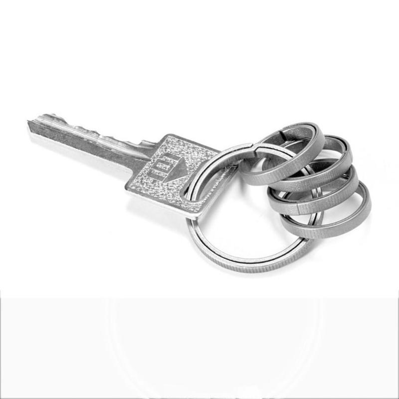 Móc Chìa Khóa Hợp Kim Titan Mặt Dây Chuyền Có Khóa, Có Thể Mở, Nhẹ, Nhẫn Chìa Khóa, Sáng Tạo Kim Loại, Thời Trang, Món Quà Tuyệt Vời 1