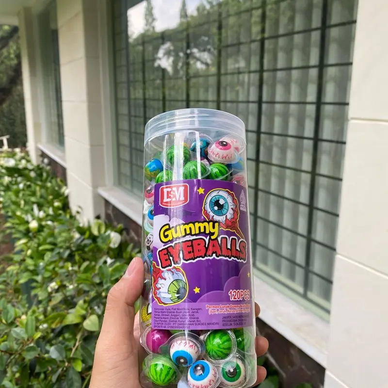 Permen Lunak Mini Bola Mata 1 toples isi 120pcs Gum 3