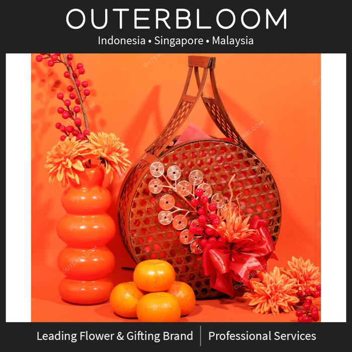 Gambar Parcel Imlek - Outerbloom CNY Heritage Mandarin Hampers dari Outerbloom Kota Administrasi Jakarta Selatan Tokopedia