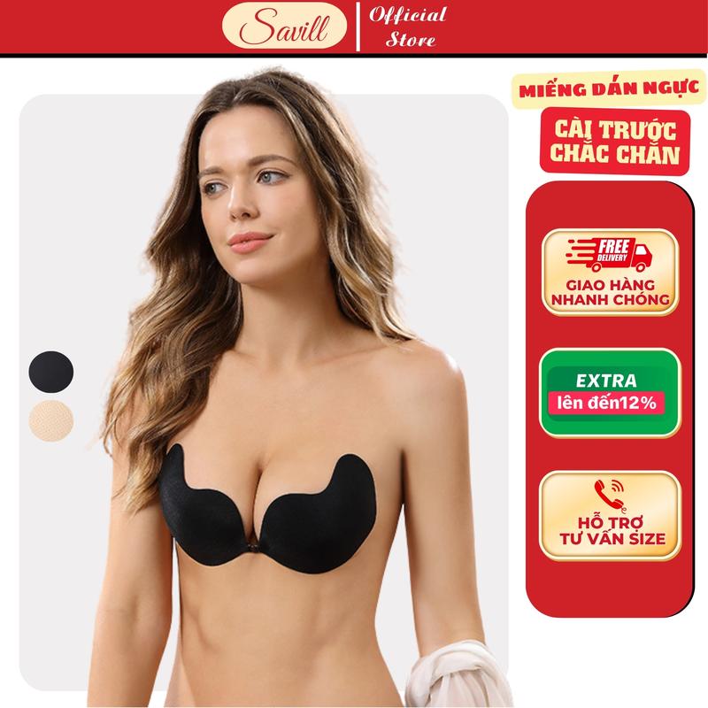 Áo Dán Ngực Nữ Quả Xoài Mút Mỏng Miếng Dán Ngực Cài Trước Sử Dụng Nhiều Lần Savill A0129 Bra Women Kem mieng dan nguc áo dán ngực chống tụt