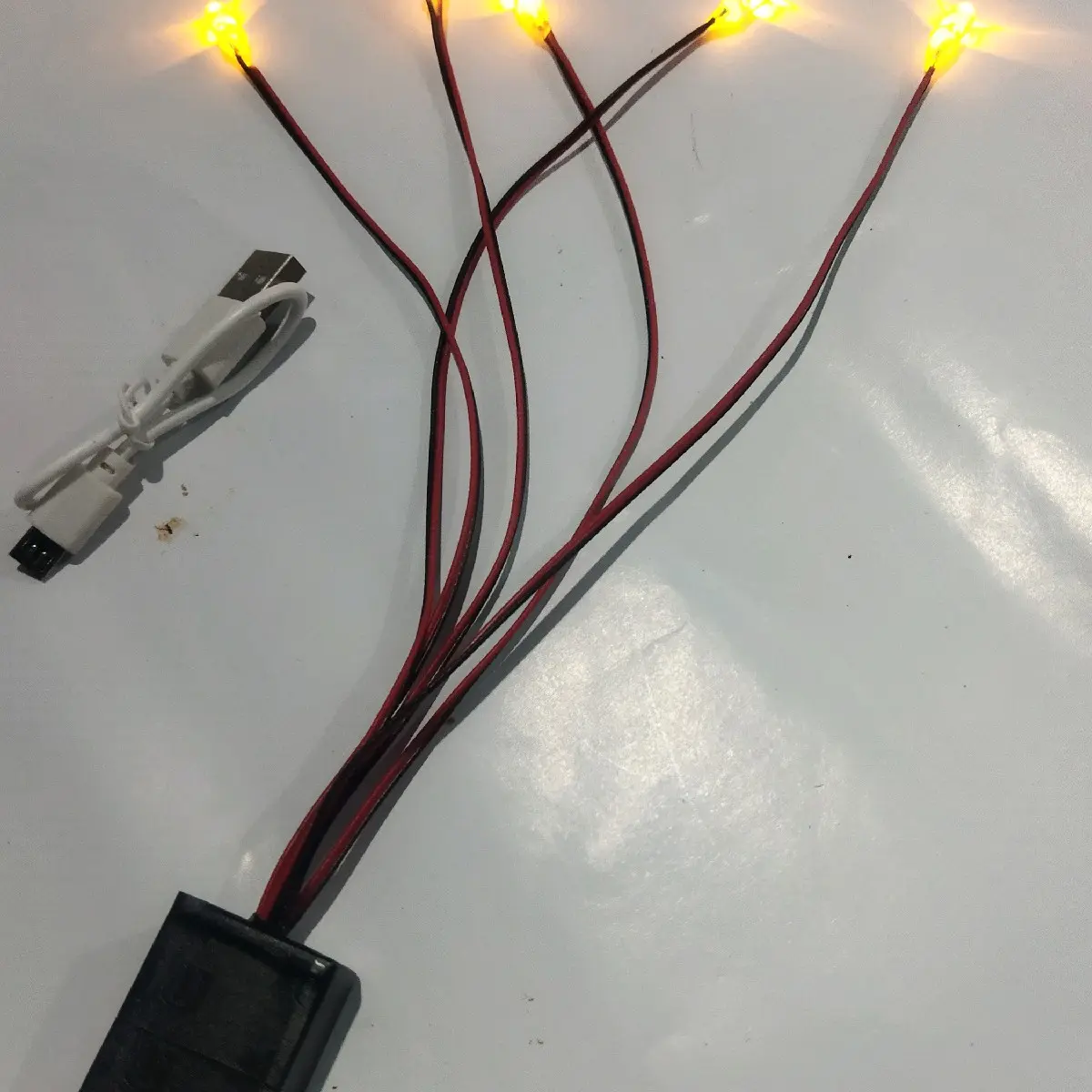 miniatur lampu matrik 4 mode cocok biat miniatur bus/truk oleng dan lain lain