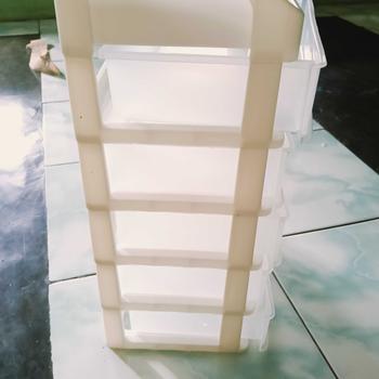 Product Review of Rak Kosmetik 5 Susun Laci Tarik Organizer Meja Rias Kamar Storage Serbaguna Plastik Putih Aesthetic Bagus from Y**I 2