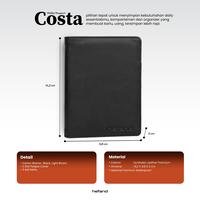 Gambar Hefand - Dompet Passport Costa Holder Travel Bahan Kulit PU Leather Premium - Black dari Hefand Kab. Bandung 4 Tokopedia