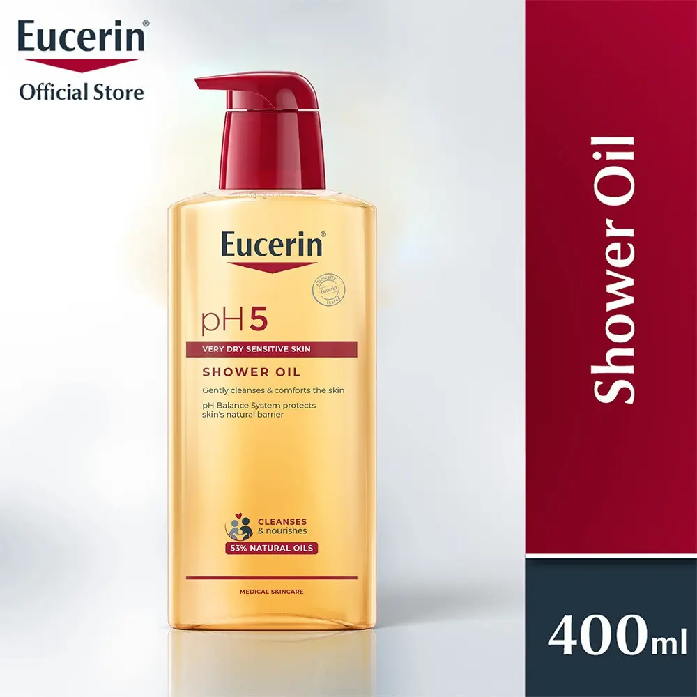 Eucerin pH5 Shower Oil 400ml Triple Pack