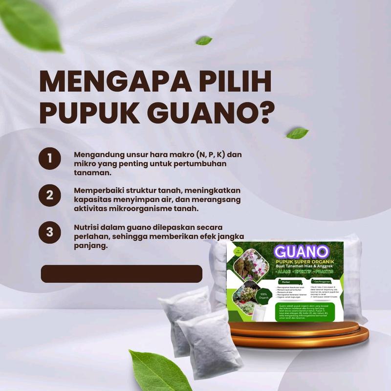 Pupuk Anggrek Organik Guano  Tanah Tanaman Bunga Alami 3