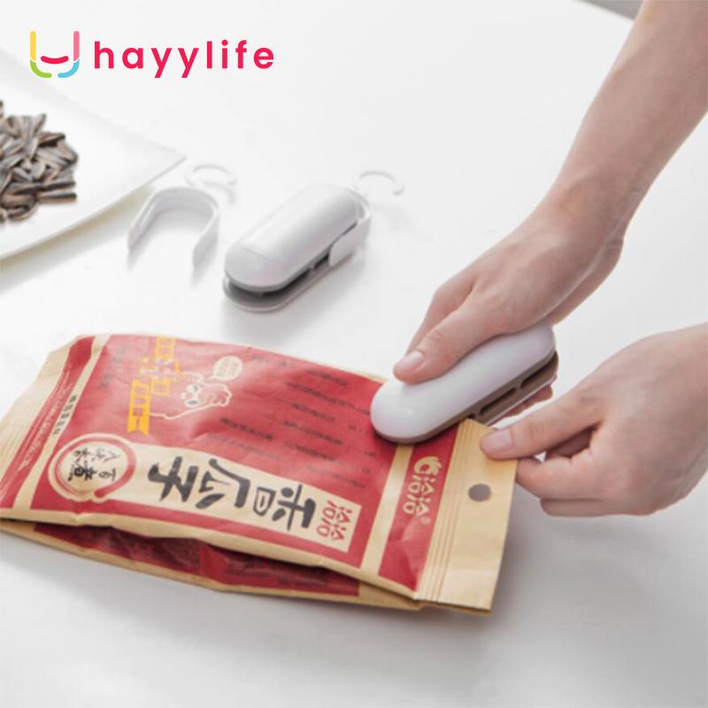 HAYYLIFE Mesin Vacuum Penyegel Kantong Makanan / Peralatan Dapur Penyegel Mini Portable(Tidak Termasuk Baterai)  HL-ABA534 Sealer Kabel 4