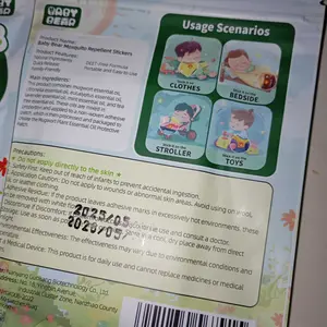 Baby Bear Mosquito Repellent Patch Stiker Anti-Nyamuk Aman untuk Bayi 60pcs