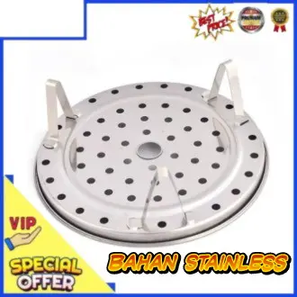 Alas Kukusan Stainless Anti Lengket / Alas Panci Kukus Steamer Rack Stainless / Kukusan Serbaguna Kitchenware 5