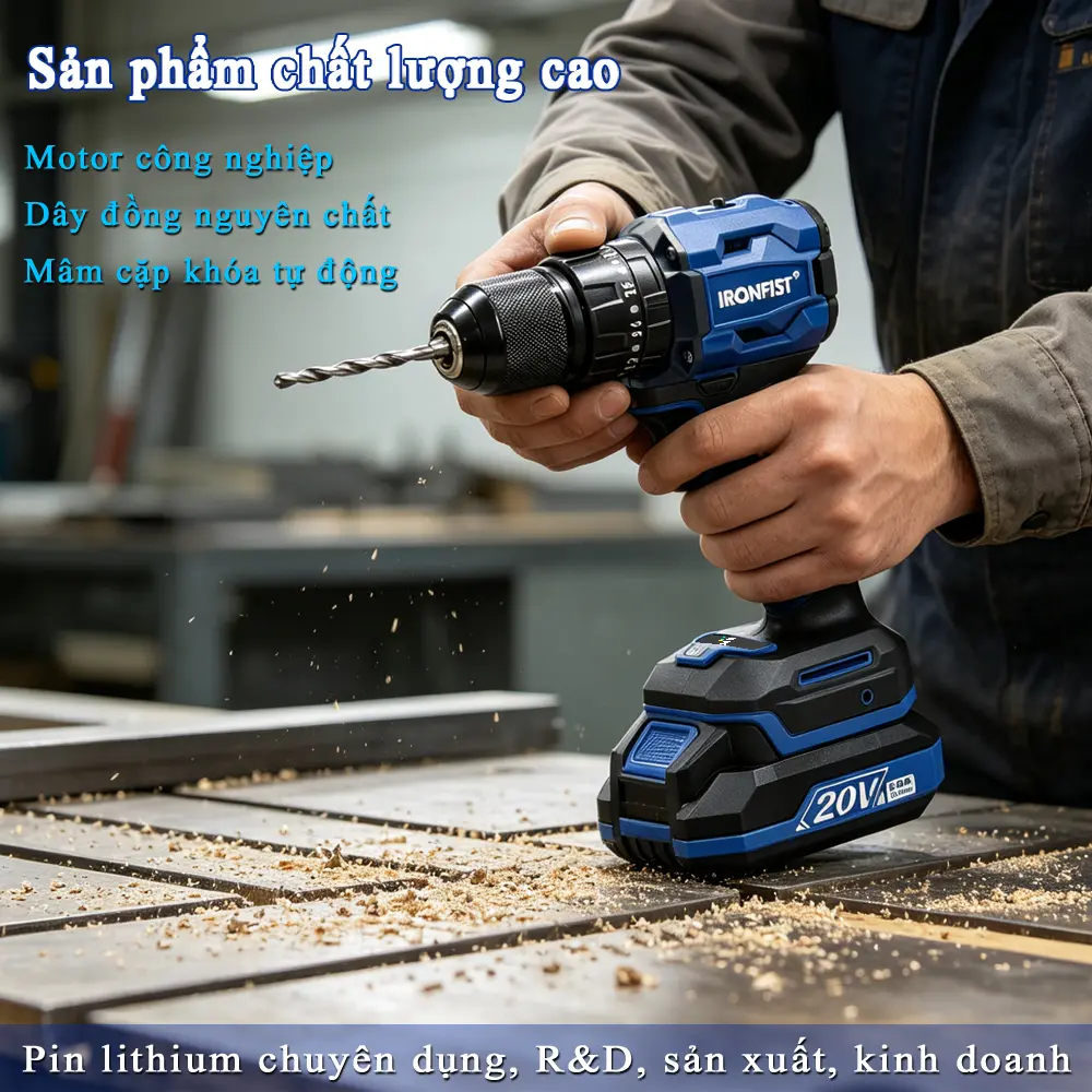 【Mới】IRONFIST Máy khoan không dây, 13mm Mô tơ không chổi than, 60NM, 1/2" Chuck, Dạng nhỏ gọn, Bộ dụng cụ | BigBuy360 - bigbuy360.vn 【Mới】IRONFIST Máy khoan không dây, 13mm Mô tơ không chổi than, 60NM, 1/2" Chuck, Dạng nhỏ gọn, Bộ dụng cụ | BigBuy360 - bigbuy360.vn