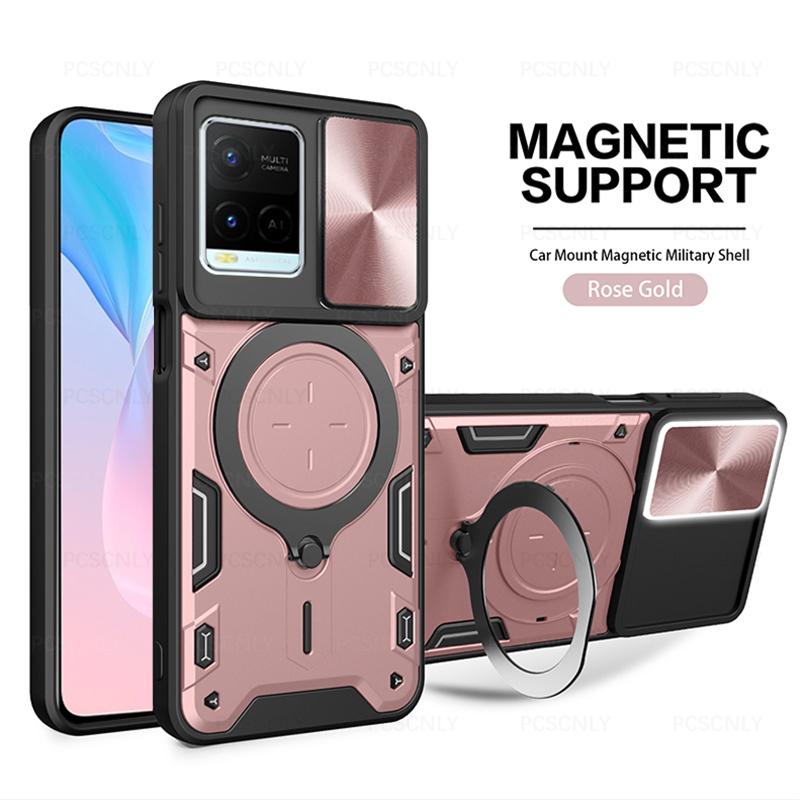 Product Introduction of Shockproof Armor Phone Case For VIVO Y21 Y21s Y21t Y21g Y21a Y21e Y33s Y32 Y33t T1x Holder Casing Camera Protection Sliding Hard Back Cover New Design V2111  V2110  V2135  V2152  V2109  V2158A  V2143 12