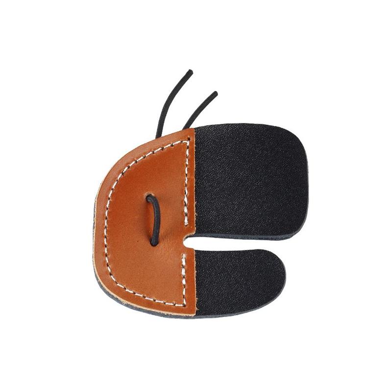 Product Introduction of Double-deck Leather Archery Finger Guard Protection Glove Tab Protector Shooting Pad Bow E0L0 25