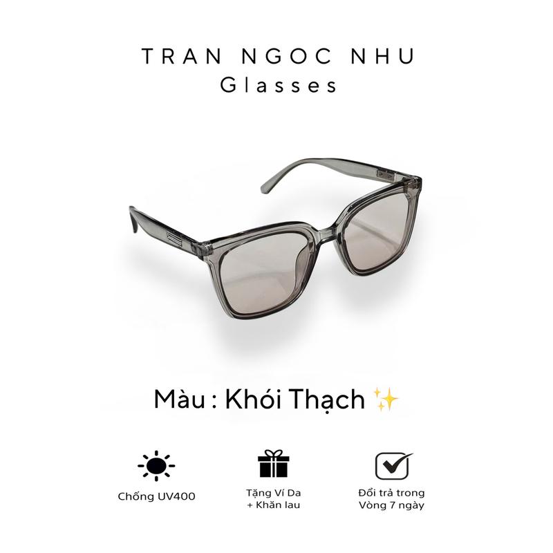  Mắt kính màu KHÓI THẠCH thời trang dành cho nam nữ 