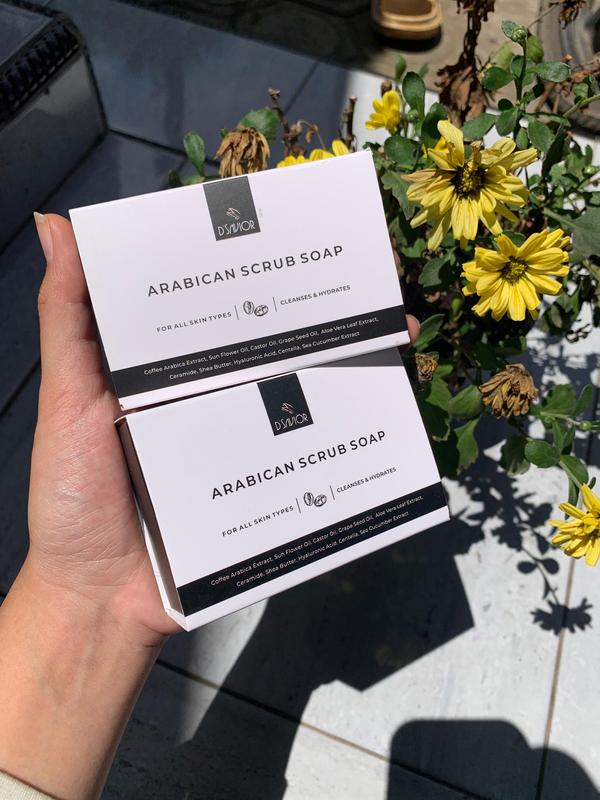 2 PCS D'savior Arabican Scrub Soap Sabun Pencerah Kulit [jualkosmetikori] 5
