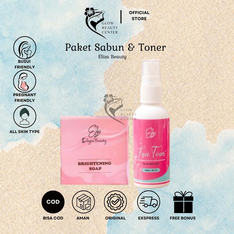 Eliza Beauty Paket Lengkap Perawatan Wajah Sabun Toner & Cream Untuk Mencerahkan Memutihkan Mengencangkan Pelembab Facial 2