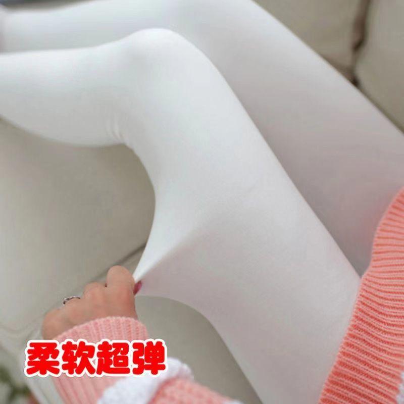 Quần Tất Lông Cừu Dày Cho Mùa Thu Và Mùa Đông, Ấm Áp, Dày, Mềm Mại, Co Giãn, Chống Rách, Giảm Béo, Có Thể Mặc Bên Ngoài, Quần Legging Trắng 2
