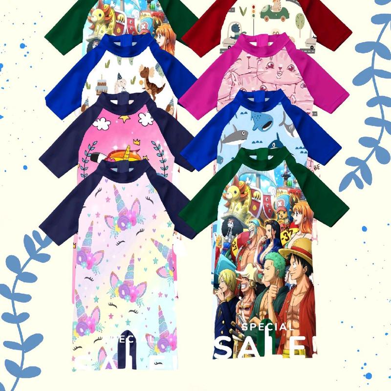 Baju Renang Anak Laki Laki Perempuan Motif Lucu Umur 1 - 10 Tahun 0