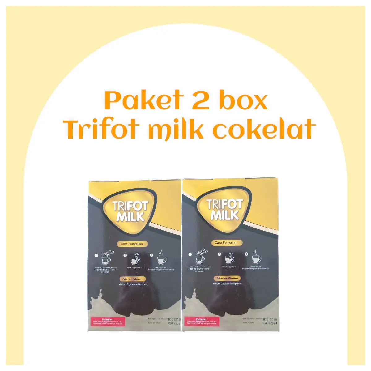 Paket hemat 2 box susu trifot susu sapi bubuk rasa coklat Dairy  Milk Cokelat SUSU SAPI PROTEIN BPOM DAN HALAL