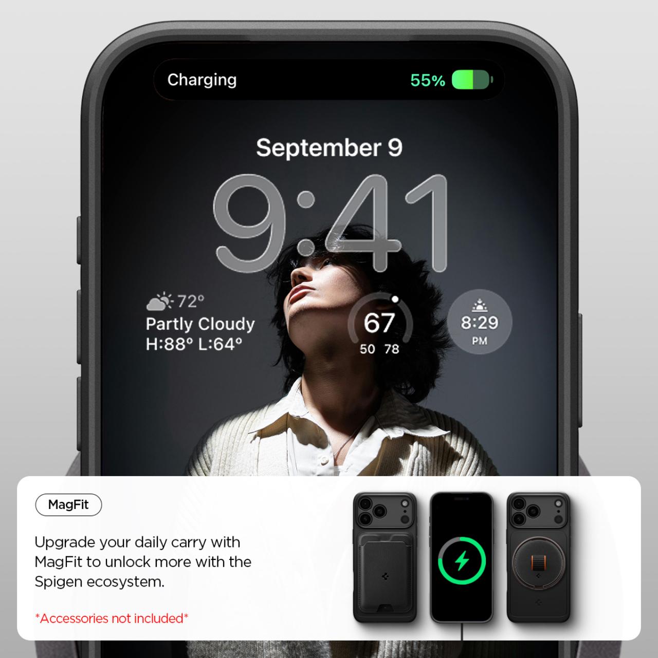 Spigen iPhone 17 Pro Case Thin Fit MagFit - Black ACS10339 (Offline SKU)