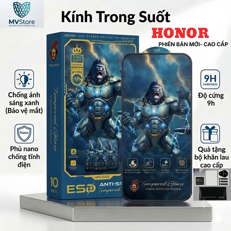 Kính cường lực cho honor x9d x8b x8a x8c x8d x9c smart plus 4g 5g kingkong phủ…