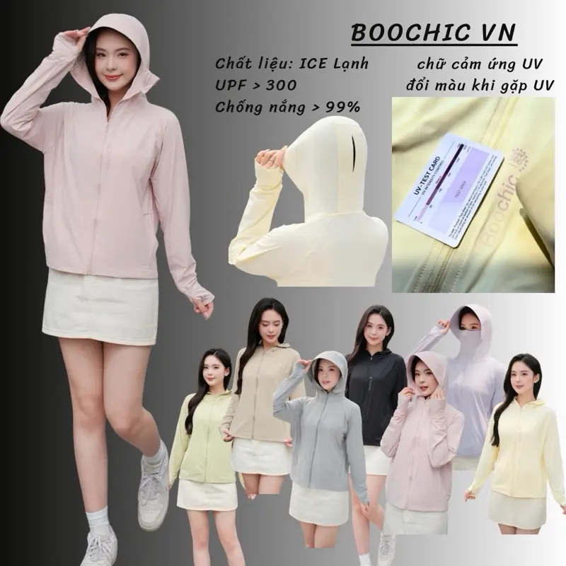 Áo Chống Nắng Thế Hệ Mới Anpha 360 chất ICE LẠNH,  UPF > 300, Áo Chống Nắng Chống Nóng Bảng Màu Pastel Dành Cho Nữ Áo Chống Nắng Thời Trang Áo Chống Nắng Mát Sport