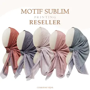 [Paket Reseller] 20 Pcs Voal Sublim Kerudung Segi Empat