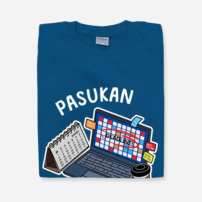 Aloomni Kaos Pasukan Anti Prei T-shirt Cotton Combed 24s Baju 5