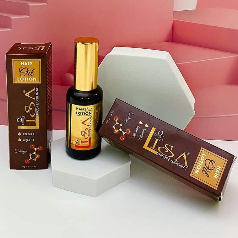  TINH DẦU SERUM DƯỠNG TÓC LiSa colagen  bổ sung VitaminE và Argan oil không bị bết tóc . Vitamin C Collagen  hương thơm sang trọng 