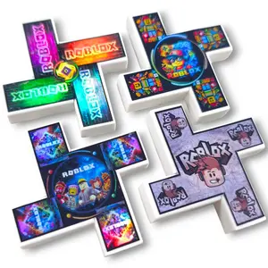 Gangsing Penghapus Hologram Motif Roblox Mainan Viral Pemadam Gangsing Anak Gasing Bahan Aman Karet Lembut Stiker Hologram Unik 6 Cm