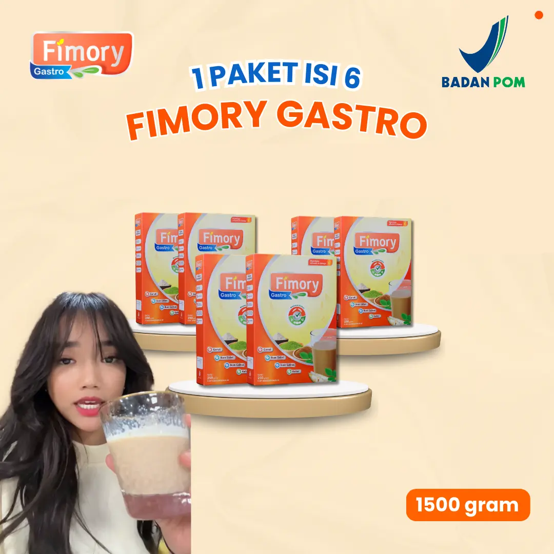 Fimory Gastro Paket 6 Box - Minuman Cereal / Sereal Umbi Garut Bantu Atasi Luka Lambung | Bisa COD Sudah BPOM dan Halal MUI