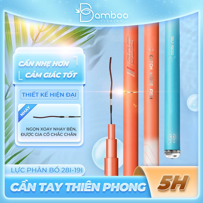 Cần Câu Tay Bamboo Thiên Phong 5h ( Mềm ) 28-19i. Câu Cá
