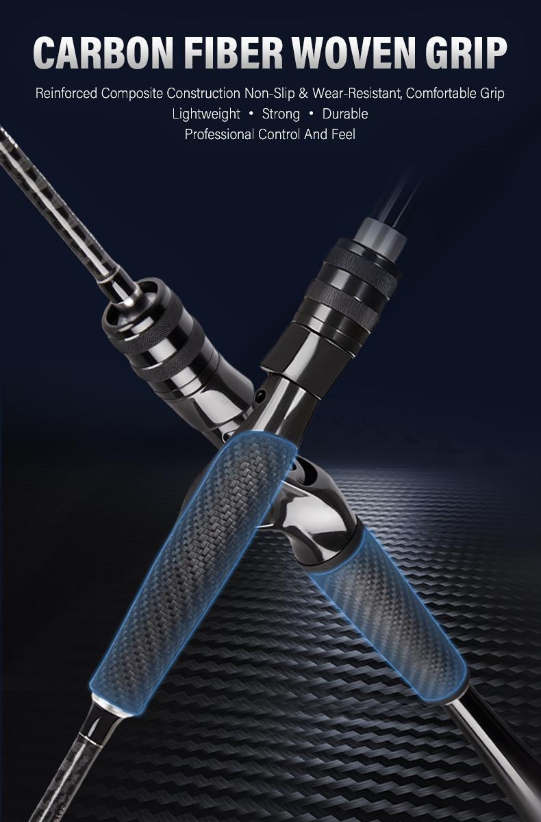 [OFFICIAL] SeaHunter U-Line 1.8M M/MH Joran Pancing,Fuji Ring Keramik, ujung joran serat karbon padat, teknologi anyaman silang 24T + 30T, pegangan dan dudukan reel serat karbon, cocok untuk memancing dengan umpan mikro,Spinning/Baitcasting BC Fishing Rod