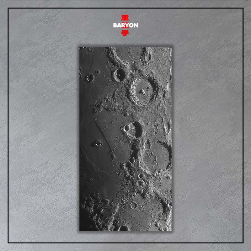 BARYON Wall Decor  Hiasan Dinding MOON  Dekorasi Rumah Poster Kayu 15 x 30 3