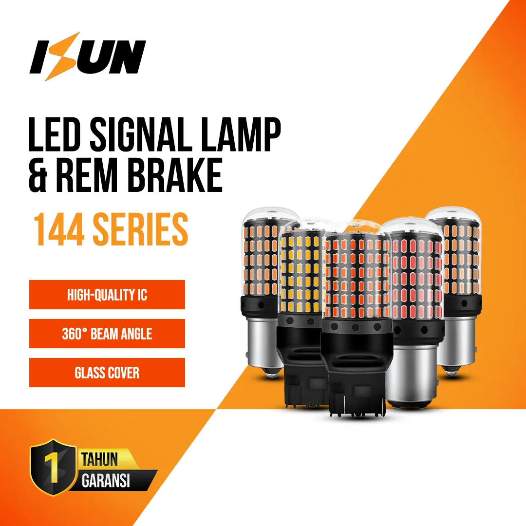 ISUN LED Signal Brake Reverse Lamp 144-Series SMD 3014 DC12V/20W