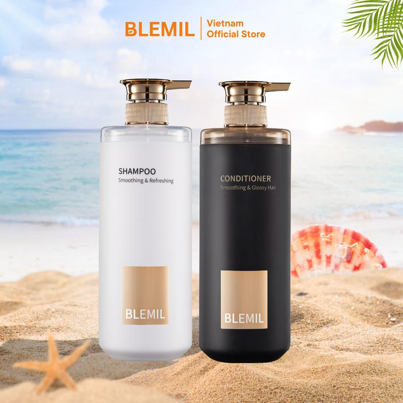 Bộ Gội Xả Blemil Phục Hồi, Suôn Mượt Tóc, Hương Thơm Nước Hoa 750mlx2