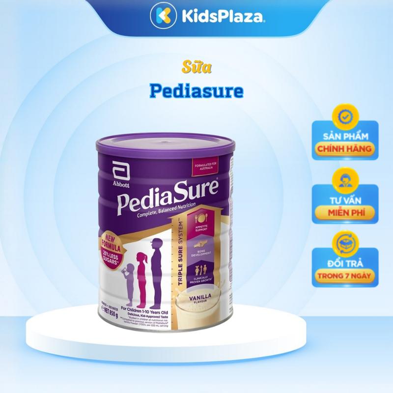 CODSữa Pediasure Úc nắp tím 850g vị vani cho bé - KidsPlaza