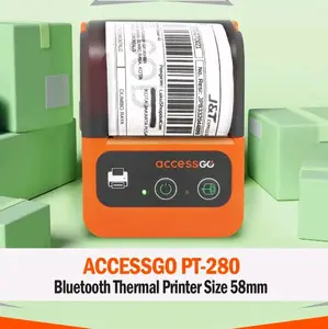 Printer Mini Thermal Bluetooth Kasir Resi Accessgo PT280 58mm - Label