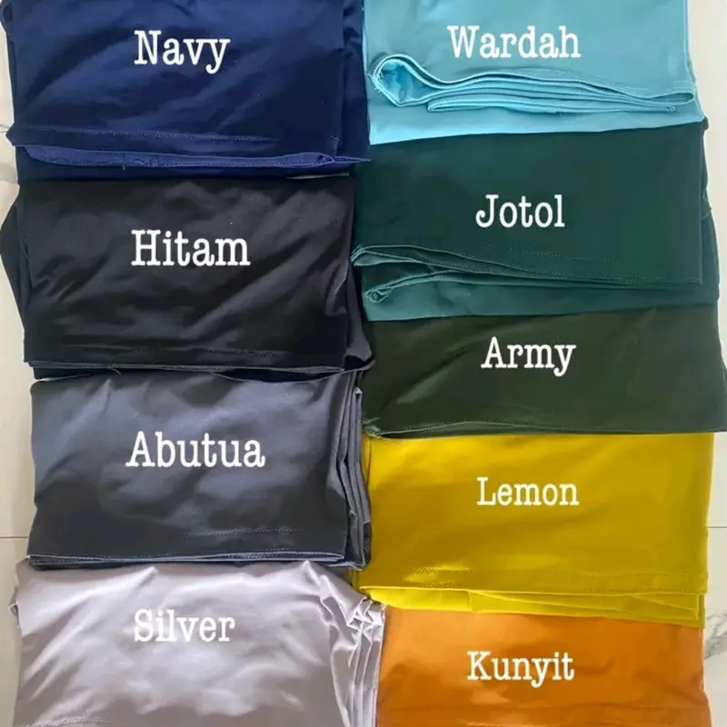 Hijab Bergo Sporty Malay Instan Non Pet, Hijab Daisy Non Ped Size M-L Hijab Malay Jersey, Kerudung Muslim Wanita Khimar Syari Non Ped Ceruty Dewasa 8