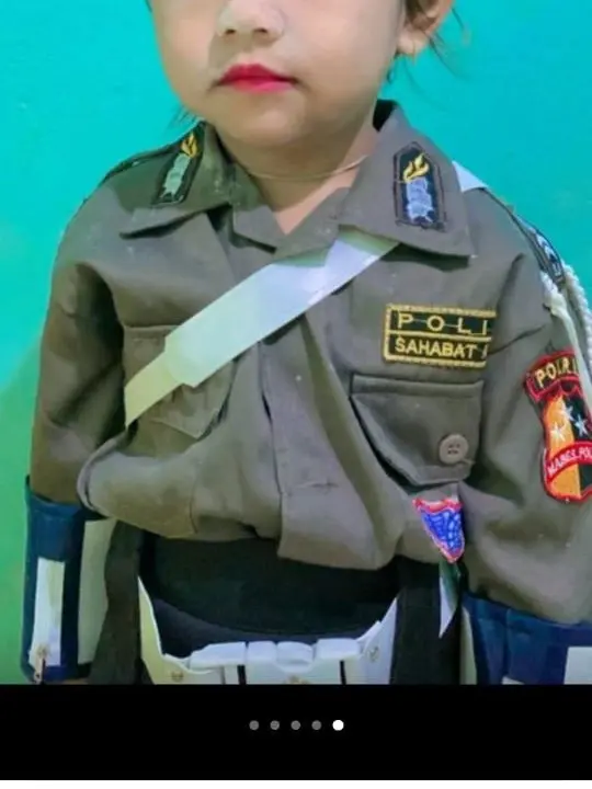 Baju POLISI ANAK Lengkap Atribut sesuai foto LANGSUNG DARI PANDARRODUSEN ASA AYOSO UMKM PUNYA ST Fashion Aksesoris 8