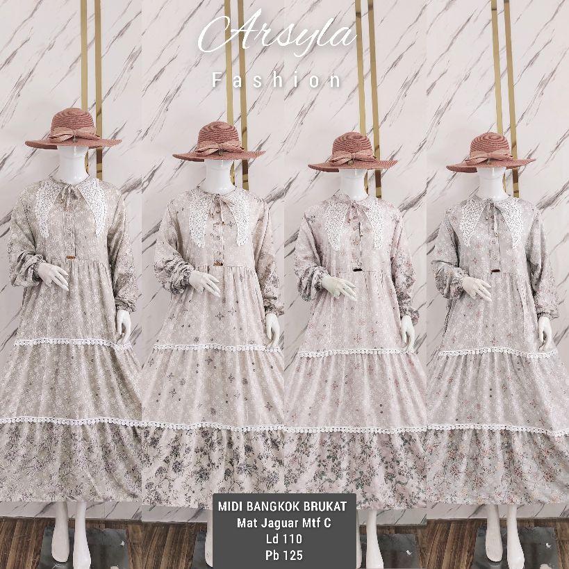 gamis lebaran midi dress gamis jaguar