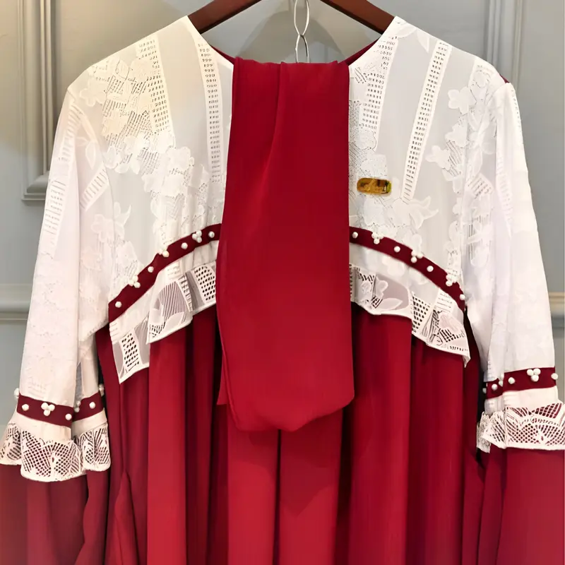 AULIA DRESS/GAMIS MUSLIM WANITA BAHAN CRINGKLE MIX BRUKAT PREMIUM 4