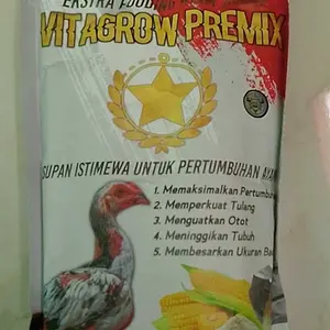 VITAGROW PREMIX Pakan ayam sekaligus vitamin pemacu pertumbuhan badan dan tulang ayam