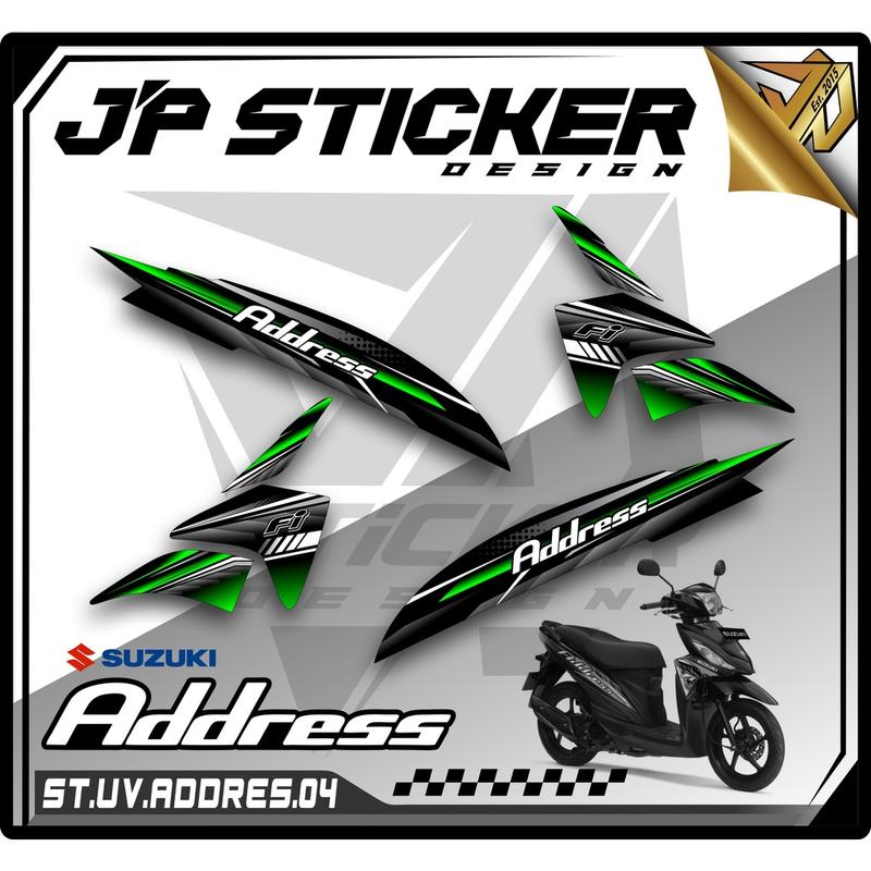 Striping Motor ADDRESS - Striping Motor Suzuki Address Bahan Transparan JP04 Motorcycle 8