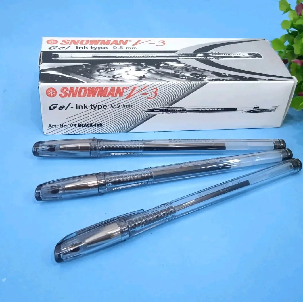 Bolpoin Pen Snowman V-3 Gel-ink type 0.5mm BLACK